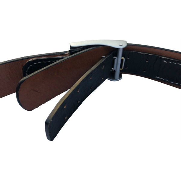 Repro ww2 german black leather belt 2