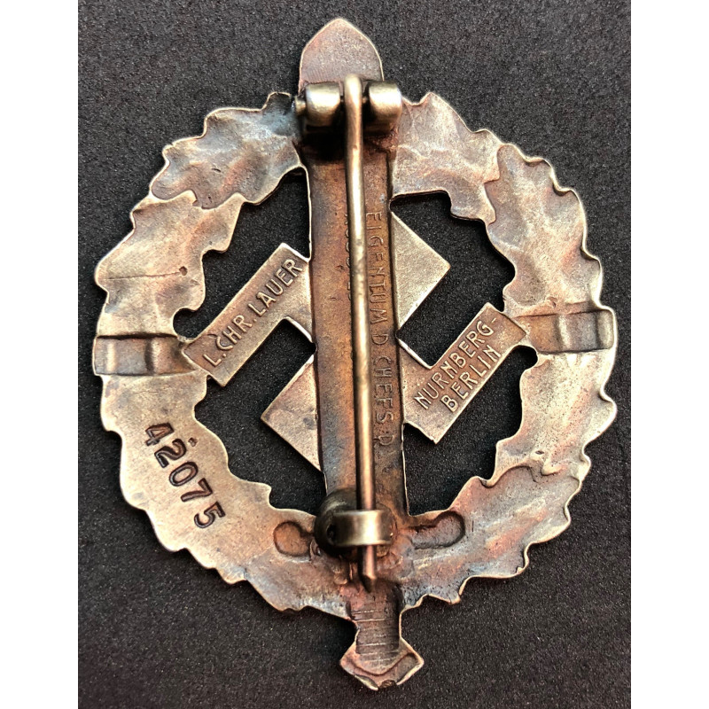 Distintivo Di Reparto Sportivo Militare Delle SA (Bronzo)