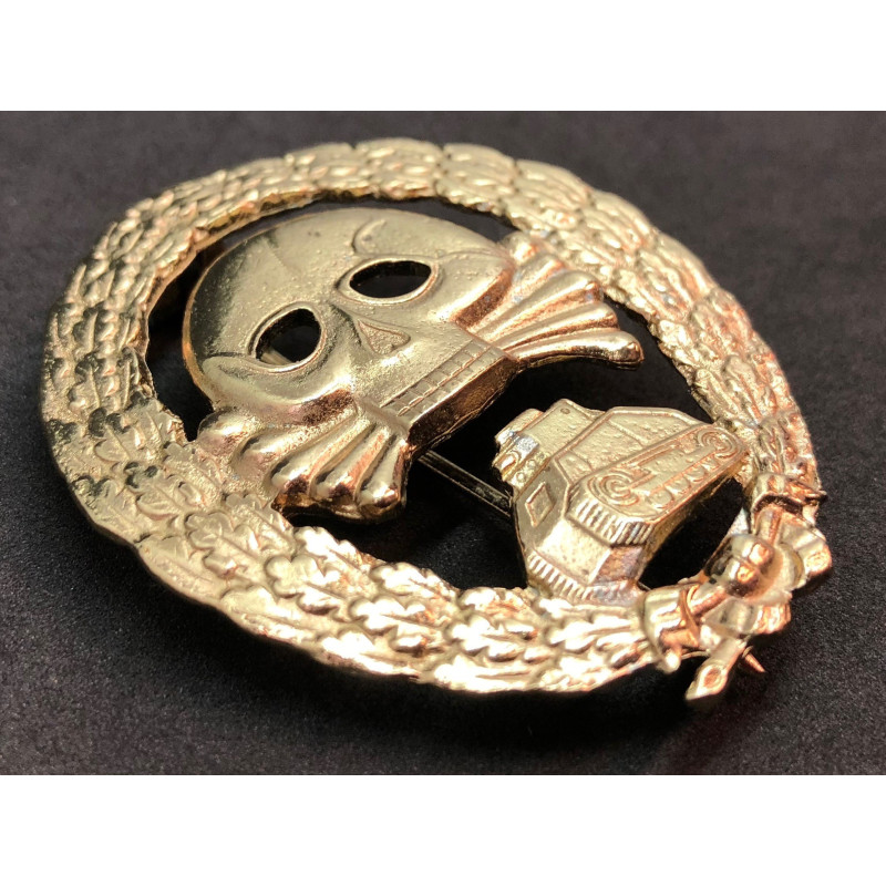 Distintivo Partecipazione In Combattimenti Con Unità Corazzate In Spagna - Legione Condor (Oro)