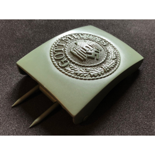 -QUALITÀ SUPERIORE- Fibbia Wehrmacht (Verde)