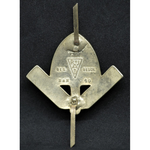 Reichsarbeitsdienst (RAD) Mützenabzeichen Gold