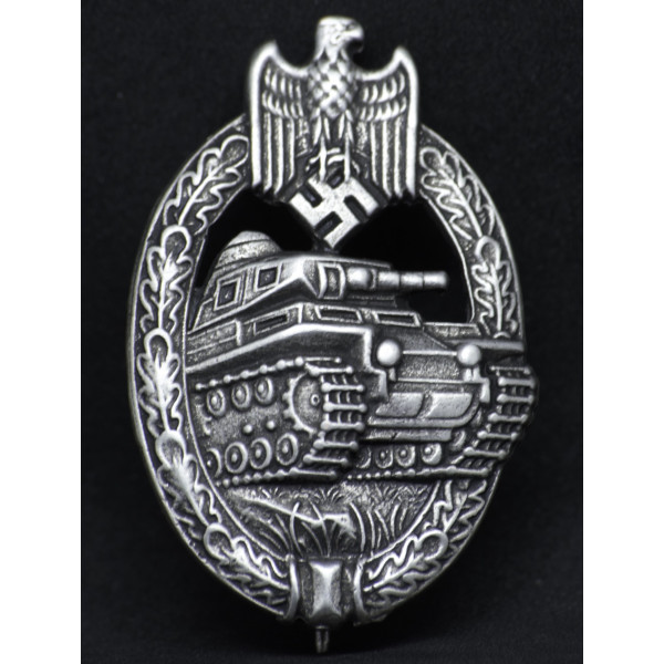 Panzerkampfabzeichen im Silber (Hersteller Assmann)