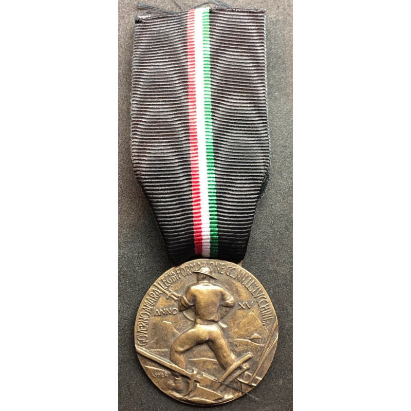 Gedenkmedaille für das schwarze Hemd Arbeiter Legion "Lucchini"