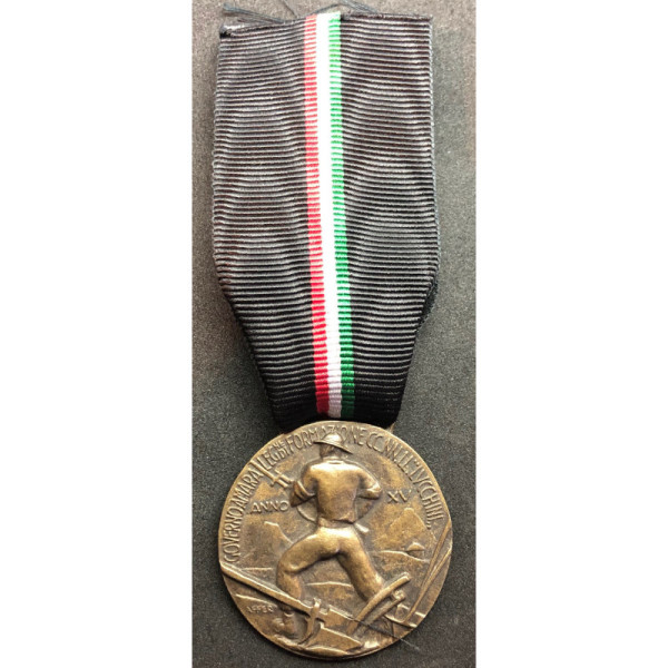 Commemorative Medal for the Black Shirt Workers Legion “Lucchini”