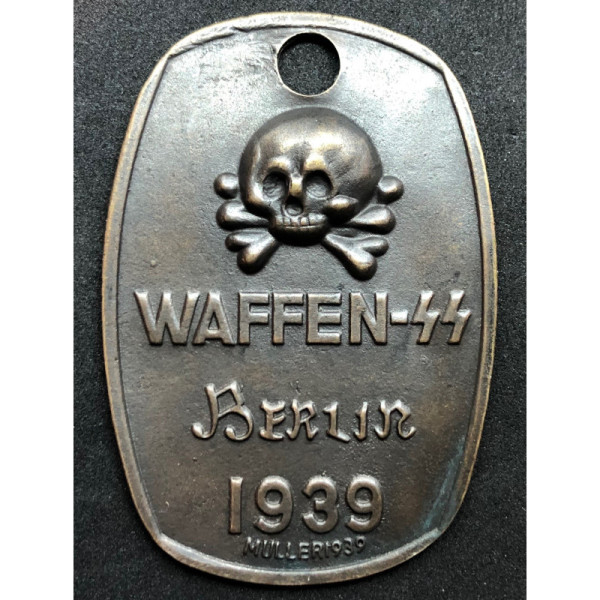 Piastrina Di Riconoscimento Delle SS "Berlin 1939"