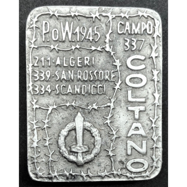 Badge for former RSI prisoners interned in Coltano camp