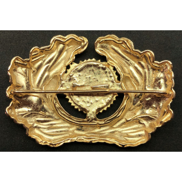 Eichenlaubkranz Mit Korkade Schirmmütze (Gold)