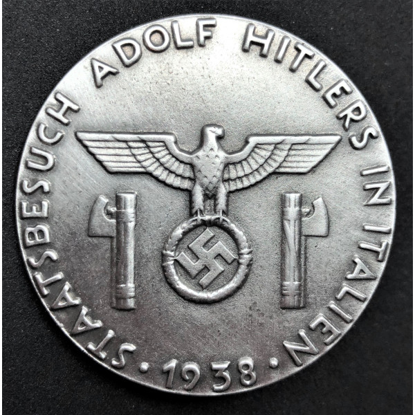 Badge Commemorativo Della Visita In Italia Di Hitler