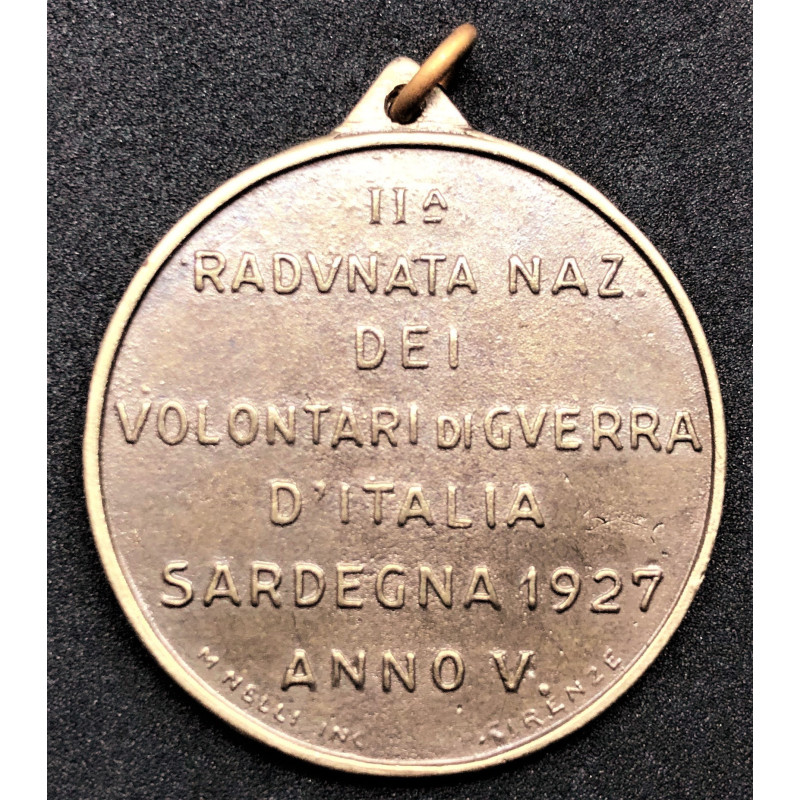 Medaglia della 2ª Adunata dei Volontari di Guerra - Sardegna 1927