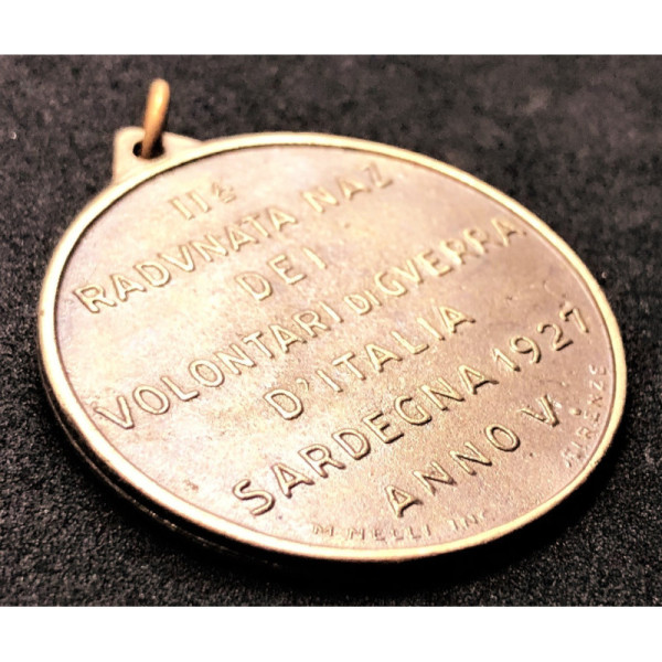Medal of the 2nd Meeting of War Volunteers - Sardinia 1927