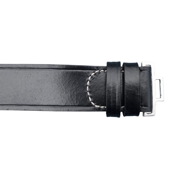 Black Leather Belt for Officers